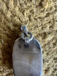 Vintage Sterling Silver Black and White Granite Pendant 925 ...