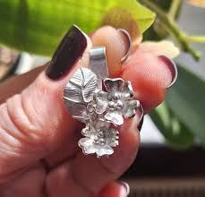 Primrose - Sterling Silver Pendant With Primrose Flowers and ...