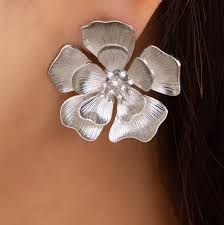 Lolita Flower Earrings (Silver) – Love Stylize