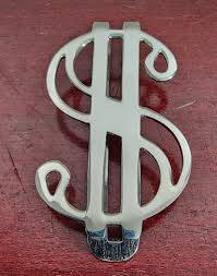 VINTAGE SIGNED BAB STERLING SILVER MONEY SIGN MONEY CLIP | eBay