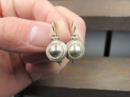 Sterling Silver Tarnished Circle Braid Dangle Earrings - Etsy