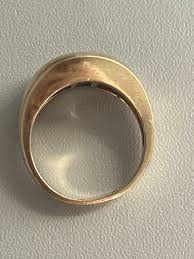 4963- Yellow Gold Band Ring Colored Stones - Etsy