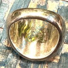 Vintage Heavy Solid Sterling Silver Maze Ring Robert Lee Morris 7.5 – Yourgreatfinds