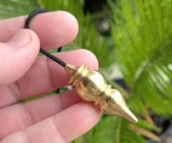 Double Mermet Solid Brass Dousing Pendulum. Healing Pendulum ...