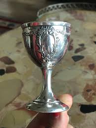 19th Century French Silver Egg Cup with Floral Decoration For Sale at 1stDibs | sterling silver egg cup, silver egg cups, egg cup silver