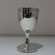 Mid 18th Century Antique George III Sterling Silver Pair Wine Goblets London 1794 John Denziloe - Paul Bennett Antiques