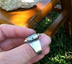 Vintage Turquoise Sterling Silver Ring: Handmade 60s Hippie ...