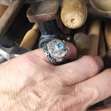 Anello PSYLLO apribile Veleno in argento 925 in stile etnico