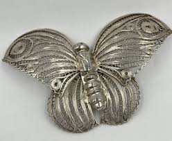 STERLING SILVER CANITELLE BUTTERFLY BROOCH PIN | eBay