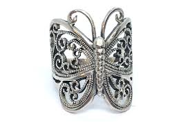 Vintage Sterling Silver Scroll Butterfly Wrap Ring Size 7 | eBay