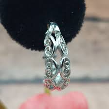 Napier Silver Tone Swirl Open Works Clip On Dainty Hoop Earrings Minimalist | eBay