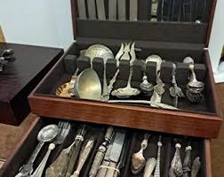 Japan Kings EPA 51 Piece Silver Plate Flatware Set With Wood Case - Etsy