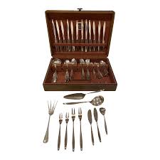 Vintage 1980's Wilkens Flatware , Serving Set and Silver Chest- 83 Pieces | Chairish