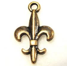 50Pcs. WHOLESALE Tibetan Antique Copper Fleur de Lis Charms ...