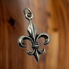 Dainty Fleur De Lis Necklace: 925 Sterling Silver Charm ...