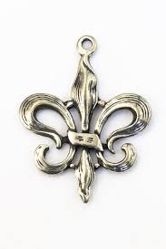 33mm Pewter Fleur de Lis Charm #NBS037 – General Bead