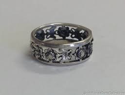 Estate Jewelry Flower Butterfly .925 Sterling Silver Ring ...