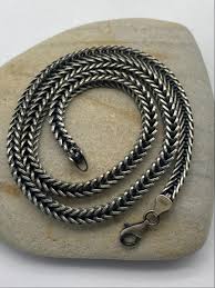 Real 925 Sterling Silver Braid Chain Necklace – CUBAN