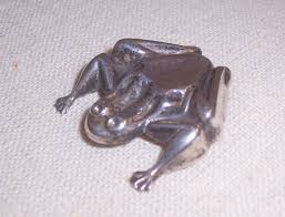 Vintage Sterling Silver Frog Brooch or Pin - Etsy