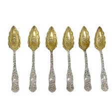 #25426 - Set of 6 Sterling Fruit Spoons by Towle “Diane”