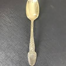 Tiffany & Co 1890 Broom Corn Sterling Silver Serving Spoon Gold Tone 8” | eBay