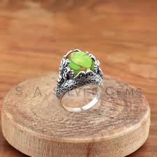 Green Copper Turquoise Ring: 925 Sterling Silver Butterfly ...