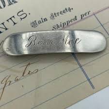 Vintage 40s Sterling Silver Barrette / Name "bette Mae ...