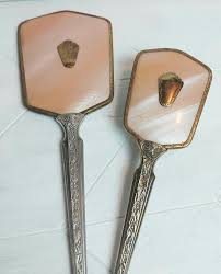 Pearl Vintage Handheld Mirror - Etsy