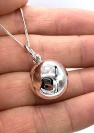 925 Sterling Silver Harmony Chime Ball Charm, Bola Pendant ...