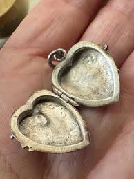 Antique Silver Art Nouveau Heart Shaped Locket Vicktor Mayer - Etsy