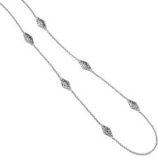 NWT Brighton DECO Link Long Strand Silver Necklace MSRP $82 ...