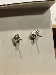 Frog Two Tone 950 Sterling Silver Earrings | eBay