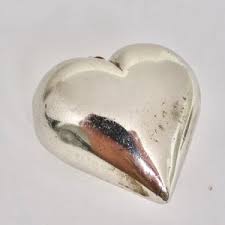 Giant 1970s Silver 925 Heart Pendent – Vintage by Misty