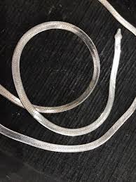 Vintage Sterling Silver 925 Italy Herringbone Chain Necklace XXL Long 30” 17.2g* | eBay