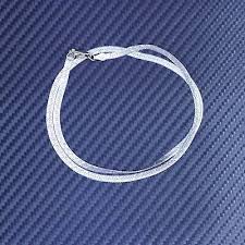 18” 4mm, vintage sterling silver 925 textured herringbone chain necklace | eBay