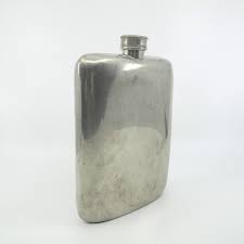 JAMES DIXON & SONS Sheffield Pewter Flask HUGE 24oz 49L ...