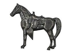 Jon Peters Sterling Horse Brooch With