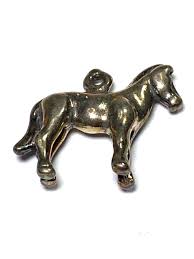 Sterling Silver Pony Charm Vintage # 4056 - Etsy