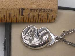 Holy Family Sterling Silver medal necklace pendant Creed Christian jewelry | eBay