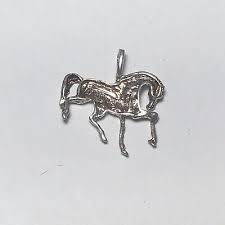 Vintage Stallion Horse Sterling Silver 3D Pendant Charm ...