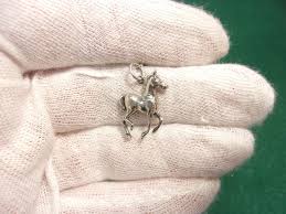 VERY DETAILED LITTLE VTG STERLING SILVER HORSE COLT/FILLY ...
