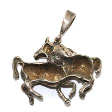 Vintage Two Horses Pendant 925 Sterling Silver PD 129 - Etsy