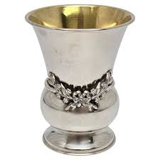 Sterling Silver Gold Wash Interior Kiddush Cup #21682 For ...
