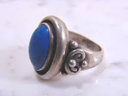 Womens Vintage Estate Sterling Silver Southwestern Turquoise ...