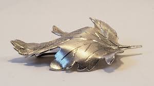 ESTATE VINTAGE CARL ART Signed STERLING SILVER Dimensional MAPLE LEAF BROOCH PIN | eBay