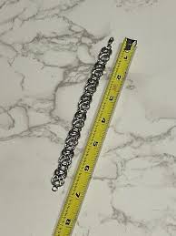 Vintage sterling silver link bracelet | eBay