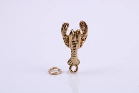 Lobster Charm, Traditional Charm, Made From Solid 9ct Yellow ...