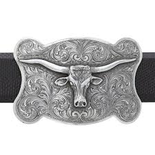 Webb 1801 Sterling Longhorn Trophy Buckle - Clint Orms ...