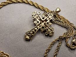 Vintage Necklace Pendant Cross Christian A40 | eBay