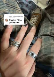 Stylish Ring Stack Complements Smart Ring | TikTok